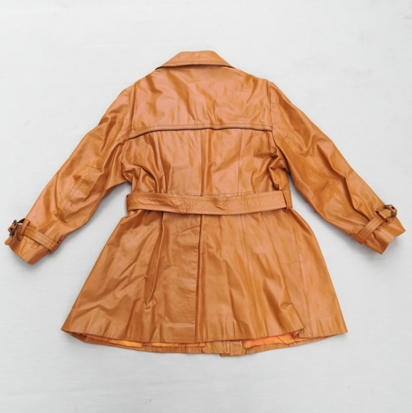 Vintage Leather Coat - Picture 2 of 8